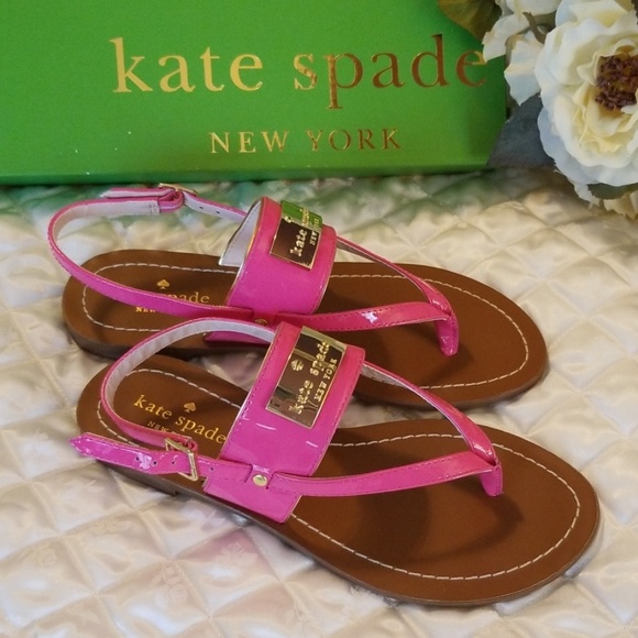 Kate Spade Shoes - Kate Spade Cassandra Flat Sandal in Pink, NWOT